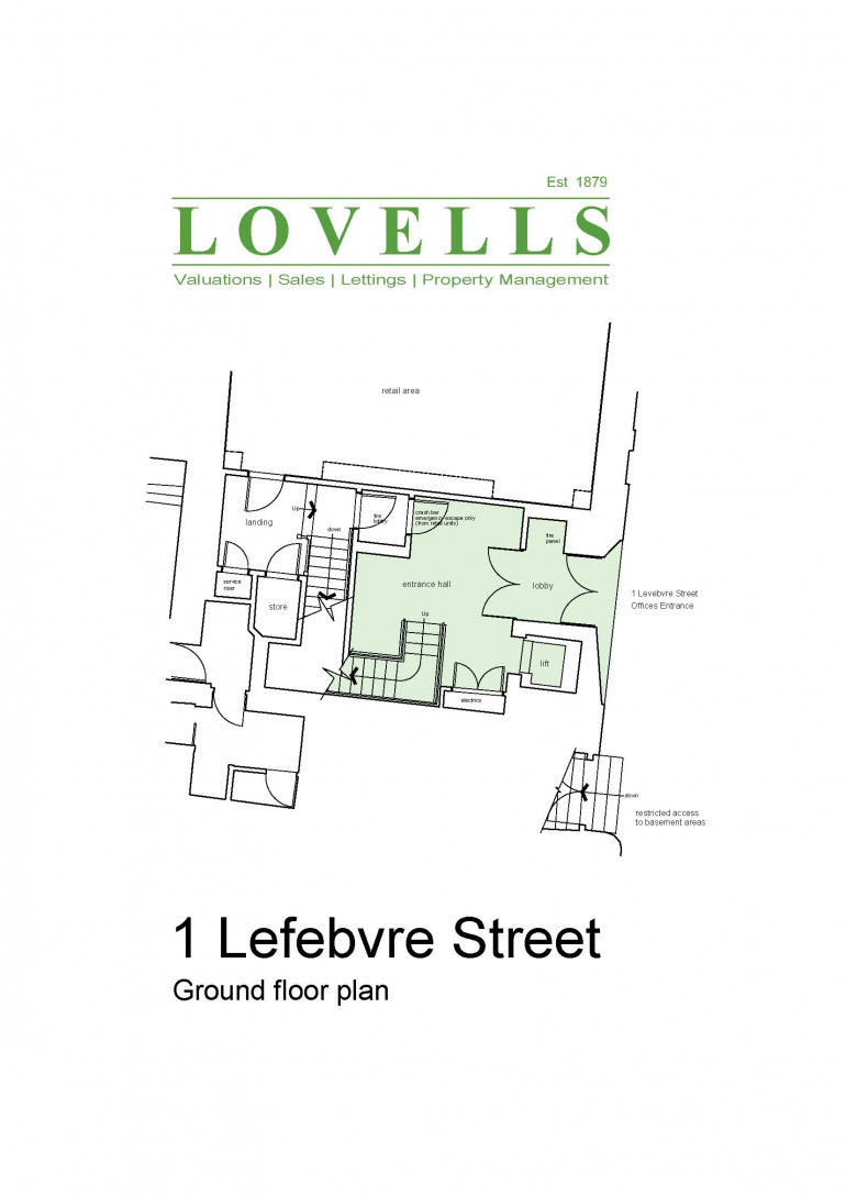1 Lefebvre Street, 1st floor: 3,000 sq.ft. office