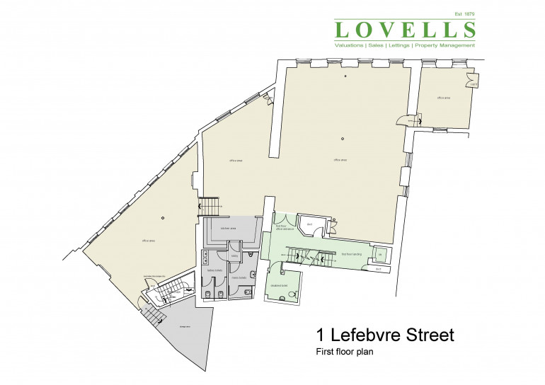 1 Lefebvre Street, 1st floor: 3,000 sq.ft. office