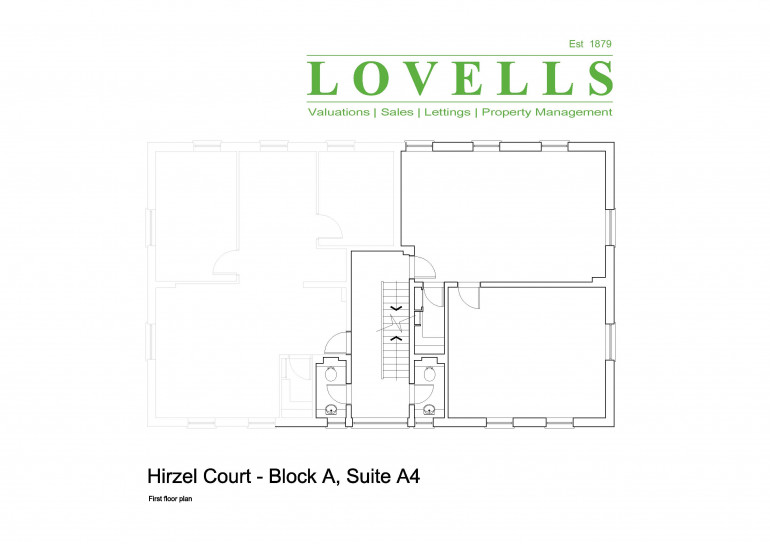 Hirzel Court, Suite A4: 670 sq ft office